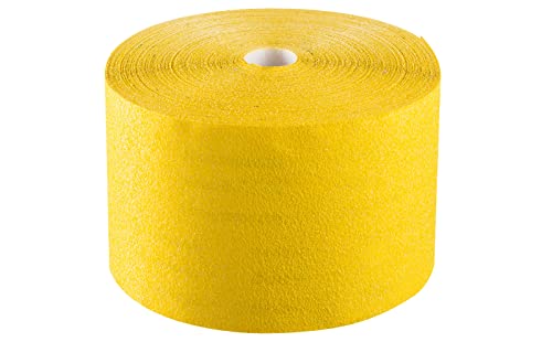 Schleifpapierrolle 115 mm x 45 m Aluminium Oxid P180 | Schleifpapier gelb Handschleifpapier Körnung 180 | Schleifrolle Schmirgelpapier für Holz, Spachtel, Gips, Metall, etc. von Colorus