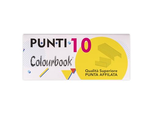 Colourbook Heftklammern aus Naturstahl, 1 Schachtel mit 10.000 Heftklammern (Punkte 10) von Colourbook