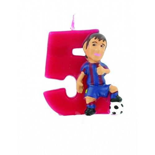 Figur Kerze Barça 5 Messi von Comansi