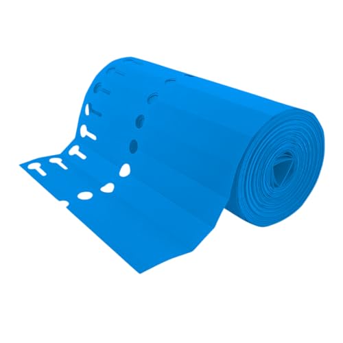 CombiCraft PVC Sleufetiketten Blau, 200 x 20 mm, 200 Mikron - 1000 Stück auf Rolle - Robust, vielseitig & einfach zu beschriften - Ideal für Kennzeichnung in verschiedenen Umgebungen von CombiCraft