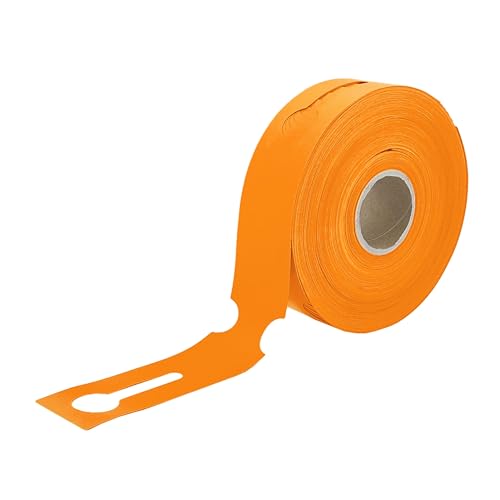 CombiCraft Schlaufenetiketten E2 260 x 50 mm in Orange - 500 Stück- Ideal für Industrie, Lebensmittelherstellung und Gartenbau - Beschreib- oder bedruckbar - Wasserbeständig von CombiCraft