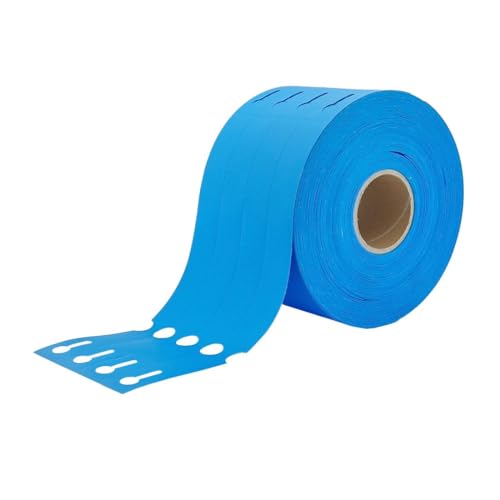 CombiCraft Schlaufenetiketten Blau - HDPE, 200 Mikron - 1500 Stück - 250x25mm für Thermo-Transfer-Drucker - Beschriftbar & Geeignet für Aufkleber - Für Distribution, Transport & Industrie von CombiCraft