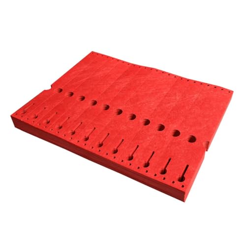 CombiCraft Tyvek Schlaufenetiketten - 220 x 25,4 mm - 1000 Stück - rot - 105 g/m² Tyvek - Geeignet für Matrixdrucker - Beschriftbar - Ideal für verschiedene Sektoren von CombiCraft