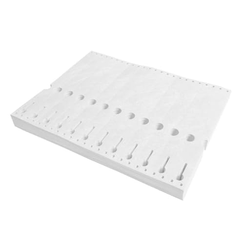 CombiCraft Tyvek Schlaufenetiketten - 220 x 25,4 mm - 1000 Stück - Weiß - 105 g/m² Tyvek - Geeignet für Matrixdrucker - Beschriftbar - Ideal für verschiedene Sektoren von CombiCraft