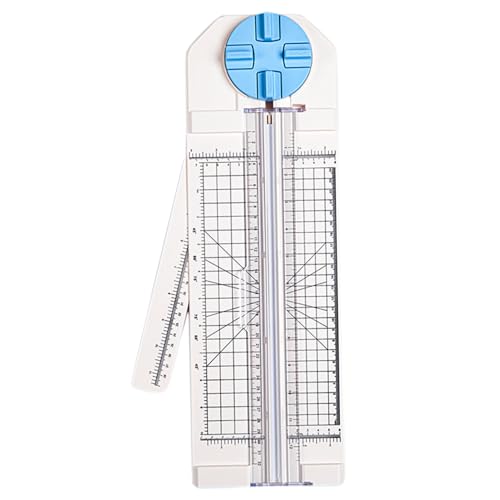 Papierschneider, 17,4 Zoll 4-in-1-Papierschneider mit ausgedehntem Lineal, Rotationspapier mit geraden, Wellen-, Perforations- und Faltenblättern zum Handwerk von Fotokabelle Postkarte von Comebachome