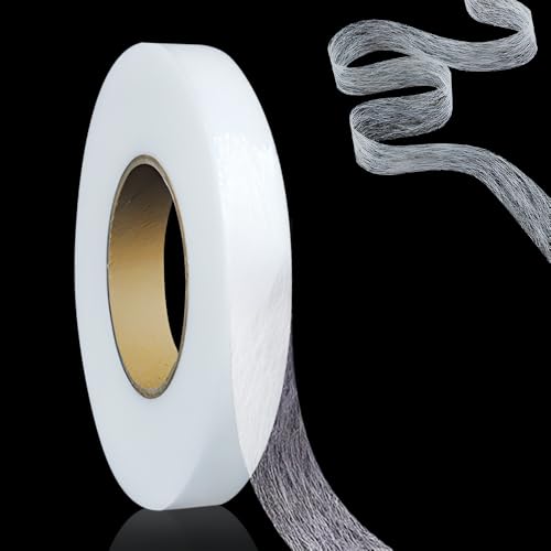 ComedyKing Saumband zum Aufbügeln, Bügelband zum Aufbügeln, Saumband Selbstklebend Bügelband Hose Kürzen Textilklebeband auf Textilien wie Hosen Gardinen Vorhänge Hochwertiges Saumfließ (1.5cm) von ComedyKing