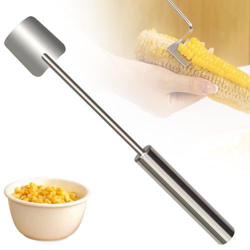 Easy Clean Corn Cob Peeler, 2024 Neu Schnelles Maisschälen, Maiskolbenschäler Sparschäler aus Edelstahl, Maiskolben Schäler für Küche (1pcs) von ComedyKing