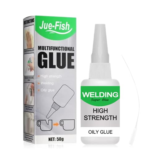 Welding High-strength Oily Glue, 50g Schweißen von Hochfestem öligem Kleber, Universal Wasserdichter Superkleber, Multifungctional Glue Extra Stark, Super Glue für Kunststoff Metall Harz (1) von ComedyKing