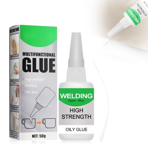 Welding High-strength Oily Glue, 50g Schweißen von Hochfestem öligem Kleber, Universal Wasserdichter Superkleber, Multifungctional Glue Extra Stark für Kunststoff Metall Harz (1) von ComedyKing