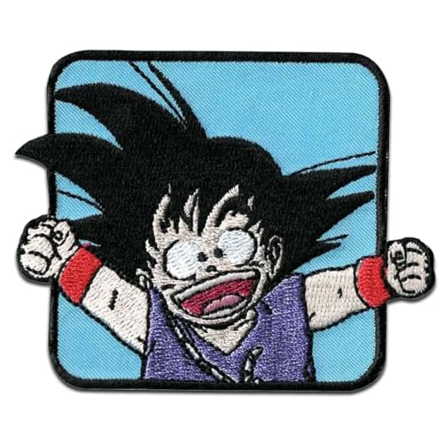 Comercial Mercera, Aufnäher Patches, Dragonball Z, Goku - Charakter, Aufnäher Ideal für Mützen, Jacken, T-Shirts oder Schultaschen, 100% Polyester, 6x6 Zentimeter von Comercial Mercera