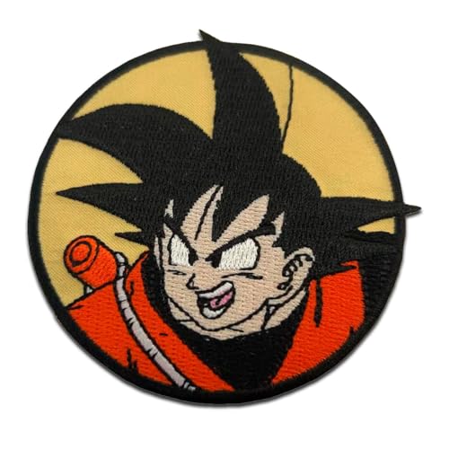 Comercial Mercera, Aufnäher Patches, Dragonball Z, Goku - Charakter, Aufnäher Ideal für Mützen, Jacken, T-Shirts oder Schultaschen, 100% Polyester, 8x7 Zentimeter von Comercial Mercera