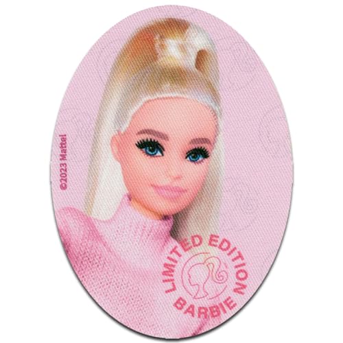 Comercial Mercera Barbie © Portrait - Aufnäher, Bügelbild, Aufbügler, Applikationen, Patches, Flicken, zum aufbügeln, Größe: 11 x 8 cm von Comercial Mercera