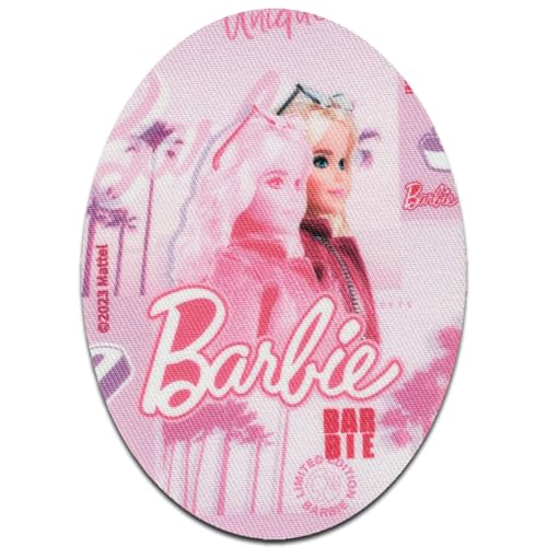 Comercial Mercera Barbie © mit Winterjacke - Aufnäher, Bügelbild, Aufbügler, Applikationen, Patches, Flicken, zum aufbügeln, Größe: 11 x 8 cm von Comercial Mercera