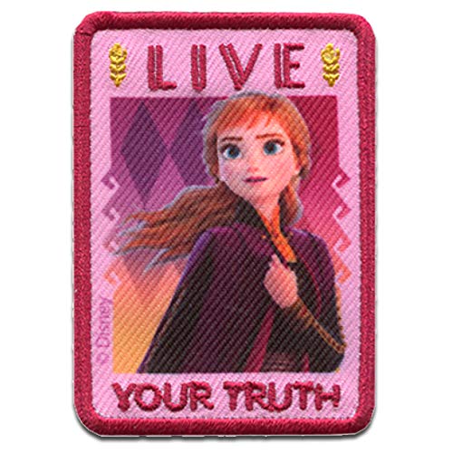 Comercial Mercera Disney © Frozen 2 Die Eiskönigin 2 Anna Live Your Truth - Aufnäher, Bügelbild, Aufbügler, Applikationen, Patches, Flicken, Größe: 5 x 7 cm von Comercial Mercera