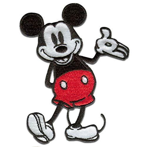 Comercial Mercera Disney © Mickey Mouse 90 Jahre - Aufnäher, Bügelbild, Aufbügler, Applikationen, Patches, Flicken, Zum Aufbügeln, Größe: 6,0 x 8,0 cm von Comercial Mercera