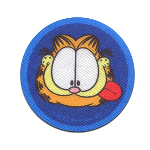 Comercial Mercera Garfield © Kopf Comic Katze gedruckt - Aufnäher, Bügelbild, Aufbügler, Applikationen, Patches, Flicken, zum aufbügeln, Größe: 6,1 x 6,1 cm von Comercial Mercera