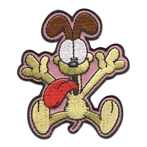 Comercial Mercera Garfield © Odie Comic Katze gestickt - Aufnäher, Bügelbild, Aufbügler, Applikationen, Patches, Flicken, zum aufbügeln, Größe: 6 x 6,4 cm von Comercial Mercera