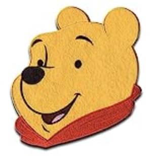 Disney © WINNIE PUUH XL Kopf - Aufnäher, Bügelbild, Aufbügler, Applikationen, Patches, Flicken, zum aufbügeln, Größe: 20 x 18 cm von Comercial Mercera