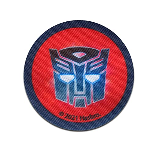 Hasbro © Transformers Button - Aufnäher, Bügelbild, Aufbügler, Applikationen, Patches, Flicken, zum aufbügeln, Größe: 5,5 x 5,5 cm von Comercial Mercera