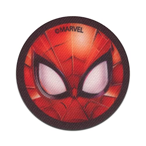 Marvel © Spiderman Symbol Marvel - Aufnäher, Bügelbild, Aufbügler, Applikationen, Patches, Flicken, zum aufbügeln, Größe: 6,3 x 6,3 cm von Comercial Mercera