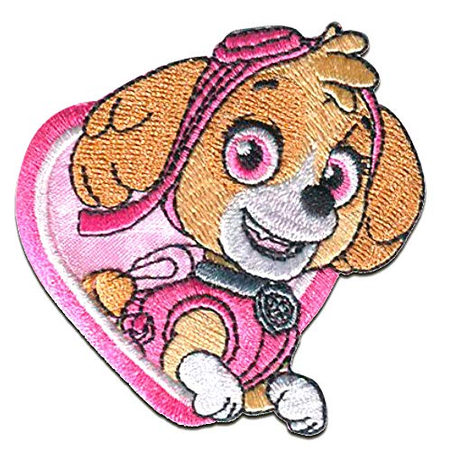 Paw Patrol Skye Dekorativer Aufnäher zum Aufbügeln, 6,8 x 6,3 cm von Comercial Mercera