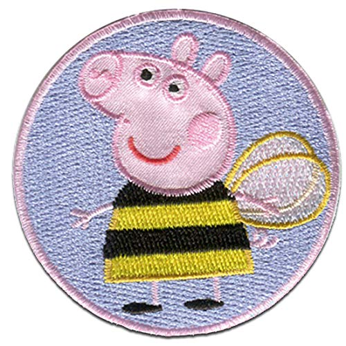 Peppa Pig Aufnäher Aufbügler Patch Aufbügler Patch 6 x 6 cm von Comercial Mercera