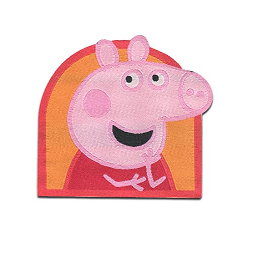 Peppa Wutz © Peppa - Aufnäher, Bügelbild, Aufbügler, Applikationen, Patches, Flicken, zum aufbügeln, Größe: 4,9 x 5,1 cm von Comercial Mercera