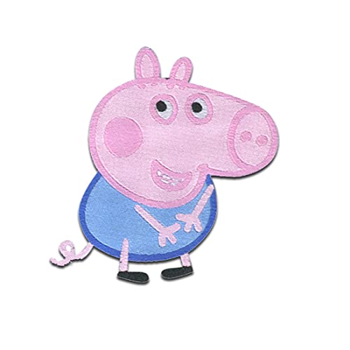 Peppa Wutz © Schorsch Wutz - Aufnäher, Bügelbild, Aufbügler, Applikationen, Patches, Flicken, zum aufbügeln, Größe: 5,1 x 5,1 cm von Comercial Mercera