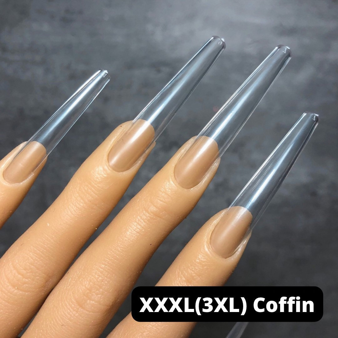 xxxl Coffin 3xl Full Cover Nagelspitzen von CometNailSupply