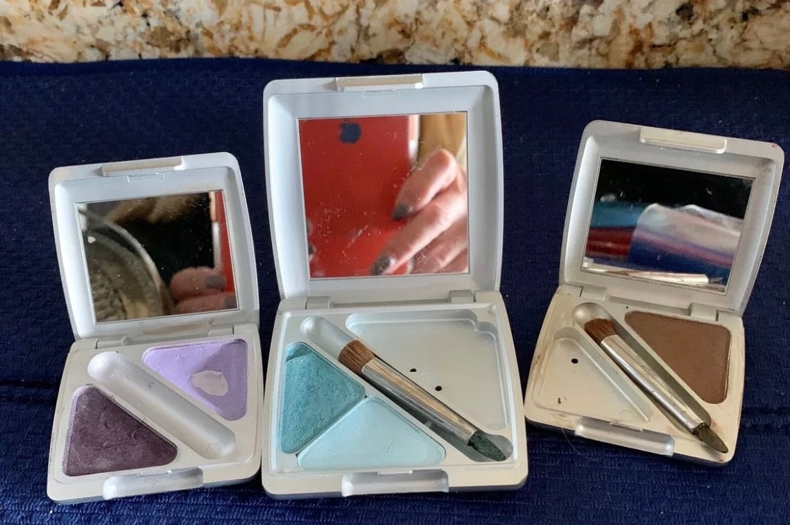 3 Mary Quant Eyeshadows Vintage Makeup Sammler Puderdosen Mit Spiegelchen von CompactQueen