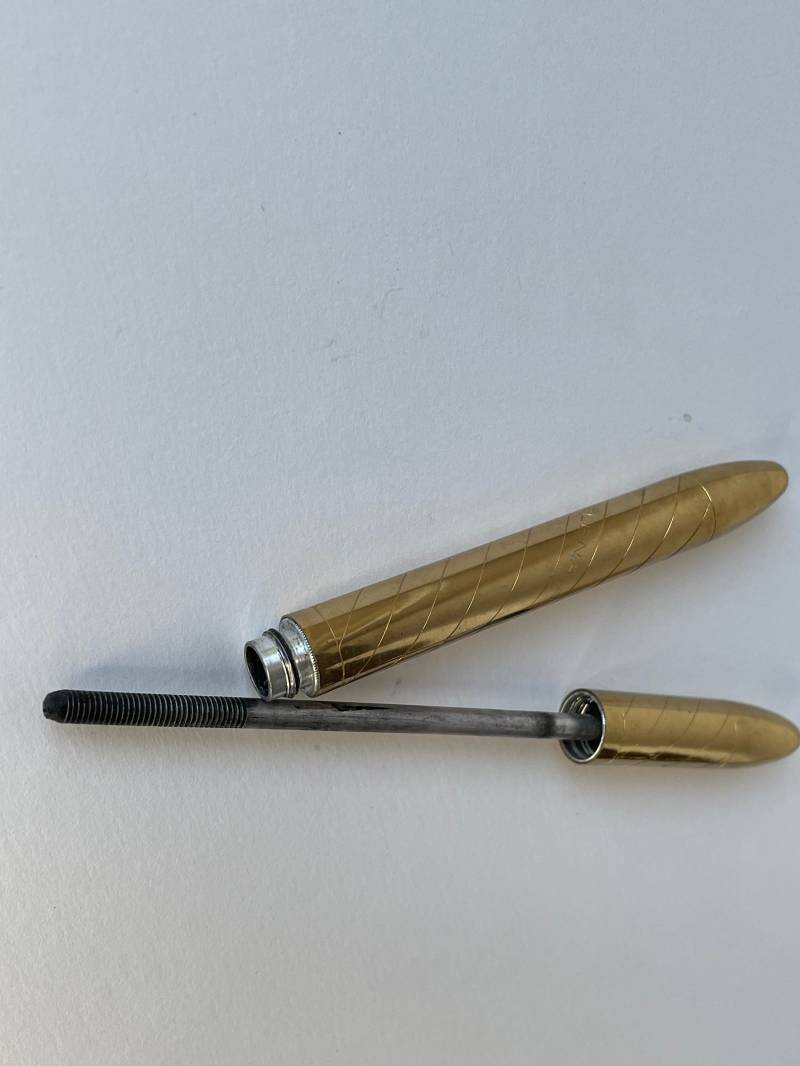 Helena Rubinstein Mascara Matic 1957 Stahl Pinselstab Seltenes Makeup Sammlerstück Vintage Kosmetik Beauty Eyelash Collect Item Fine Condition von CompactQueen