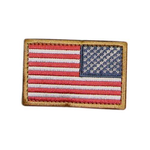 CONDOR 230-004R REVERSED USA Flag Velcro Patch Red-White-Blue (6 Pcs) von Condor