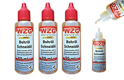 3 Flaschen Bohr und Schneid ÖL Bohröl je 50mL Gewindeschneidöl V2A von Sundeer