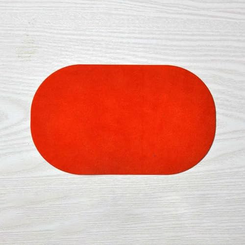 Flicken Sie Ihren Kleiderschrank mit Wildleder-Flicken zum Aufbügeln, ideal für Heimwerker-Reparaturarbeiten (Orange) von CookiBlend