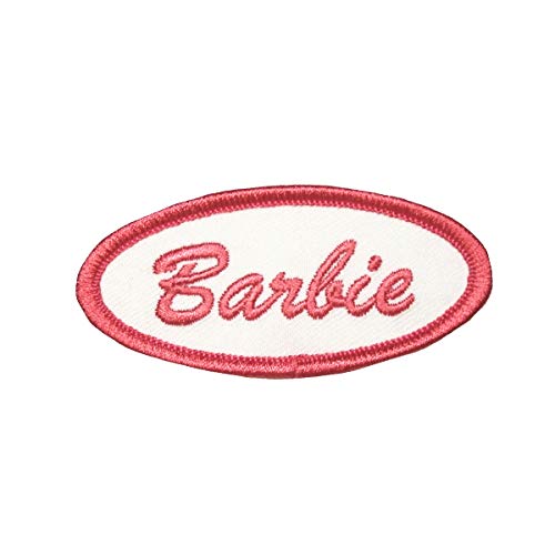 Barbie-Namensschild, bestickt, zum Aufbügeln von Cool-Patches