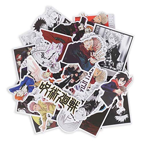 CoolChange Hochwertige Jujutsu Kaisen Vinyl Aufkleber | 50 Jujutsu Kaisen Sticker von CoolChange