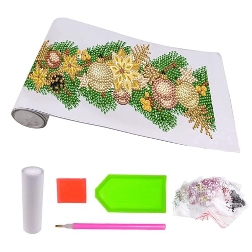 Weihnachten Wandaufkleber Weihnachten Diamond Art Painting Aufkleber Weihnachten Fensterkleber Abziehbare PVC-Aufkleber Weihnachten Ball Wall Art Aufkleber für Home Shops Glas Dekor Ornamente (Gelb) von Copbopwn