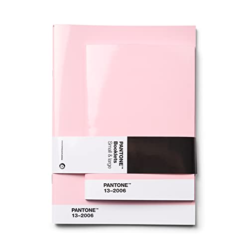 Copenhagen Design PANTONE Notizheft, unliniert, 2er-Set, je 40 Seiten, Light pink 13-2006 von Copenhagen Design