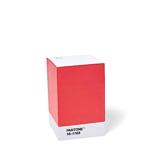 PANTONE Klebezettel- Block, Sticky Notes, 1400 Stück, Red 18-1763 von Copenhagen Design