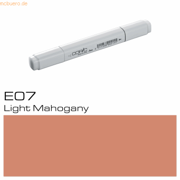 3 x Copic Marker E07 Light Mahogany von Copic