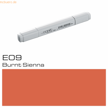 3 x Copic Marker E09 Burn Sienna von Copic