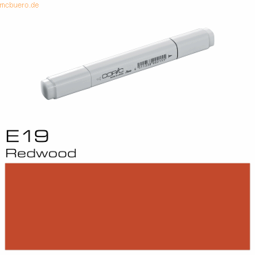 3 x Copic Marker Copic E19 Redwood von Copic