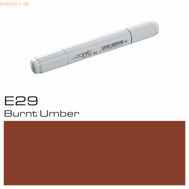 3 x Copic Marker E29 Burnt Umber von Copic