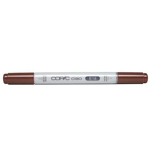 COPIC Ciao Marker Typ E - 18, Copper, vielseitiger Layoutmarker, mit einer mittelbreiten und einer Brush-Spitze von Copic