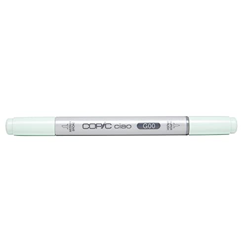 COPIC Ciao Marker Typ G - 00, Jade Green, vielseitiger Layoutmarker, mit einer mittelbreiten und einer Brush-Spitze von Copic