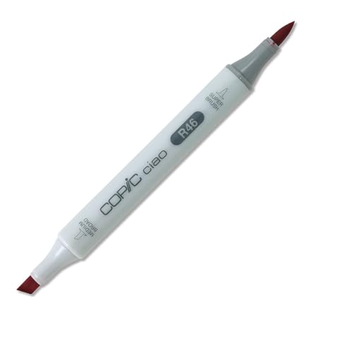 COPIC Ciao Marker Typ R - 46, Strong Red, vielseitiger Layoutmarker, mit einer mittelbreiten und einer Brush-Spitze von Copic