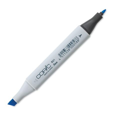 COPIC Classic Marker Typ B - 21, Baby Blue, professioneller Layoutmarker, mit einer breiten und einer feinen Spitze von Copic