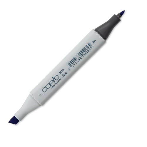 COPIC Classic Marker Typ B - 29, Ultramarine, professioneller Layoutmarker, mit einer breiten und einer feinen Spitze von Copic