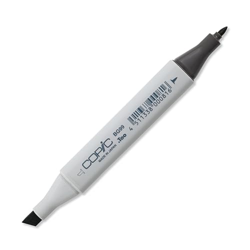 COPIC Classic Marker Typ BG - 99, Flagstone Blue, professioneller Layoutmarker, mit einer breiten und einer feinen Spitze von Copic