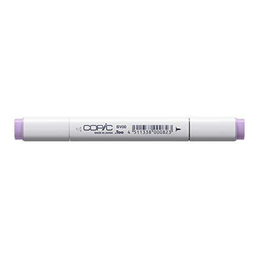 COPIC Classic Marker Typ BV - 00, Mauve Shadow, professioneller Layoutmarker, mit einer breiten und einer feinen Spitze von Copic